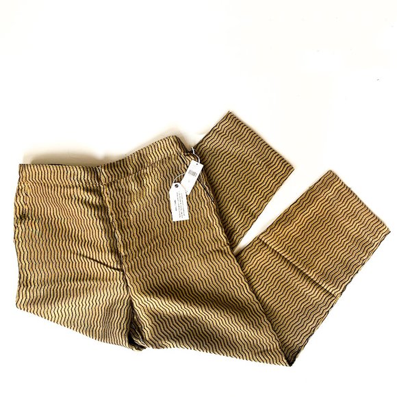 NWT anthropologie mauve melyssa jacquard trousers - Picture 3 of 9